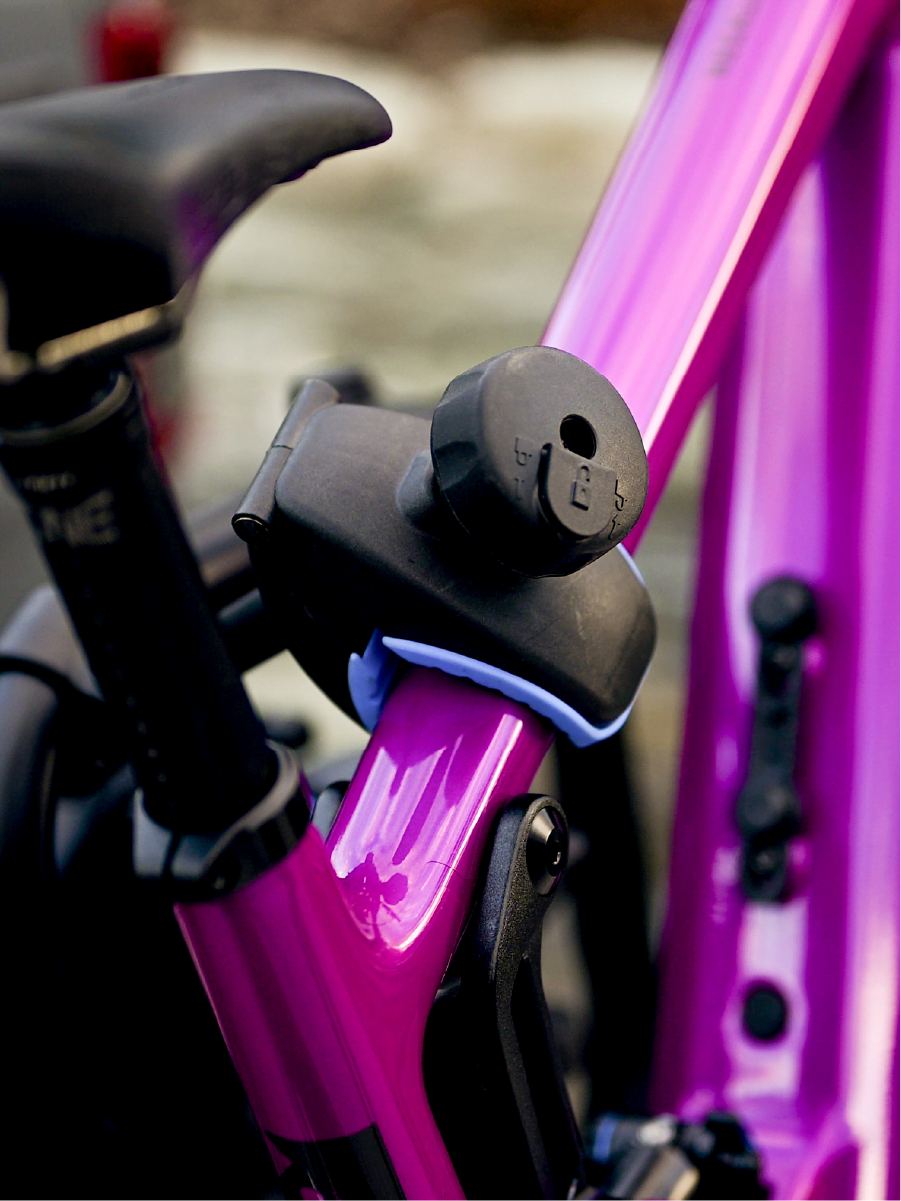 A frame clamp of the Ezigrip E-Rack 2 bike rack