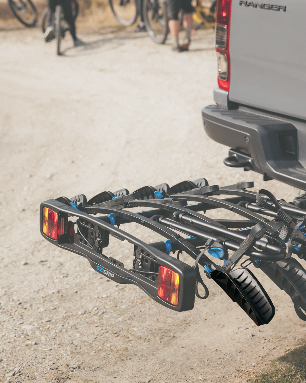 An Enduro Wheel Tray highlighted on the Enduro 4 bike rack