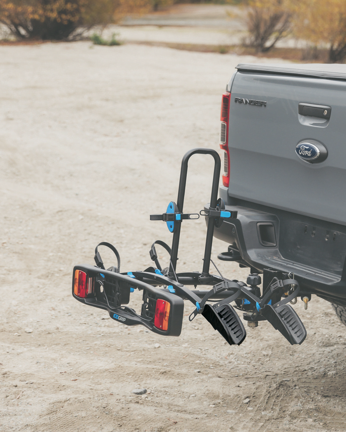 An Enduro Wheel Tray highlighted on the Enduro 2 bike rack