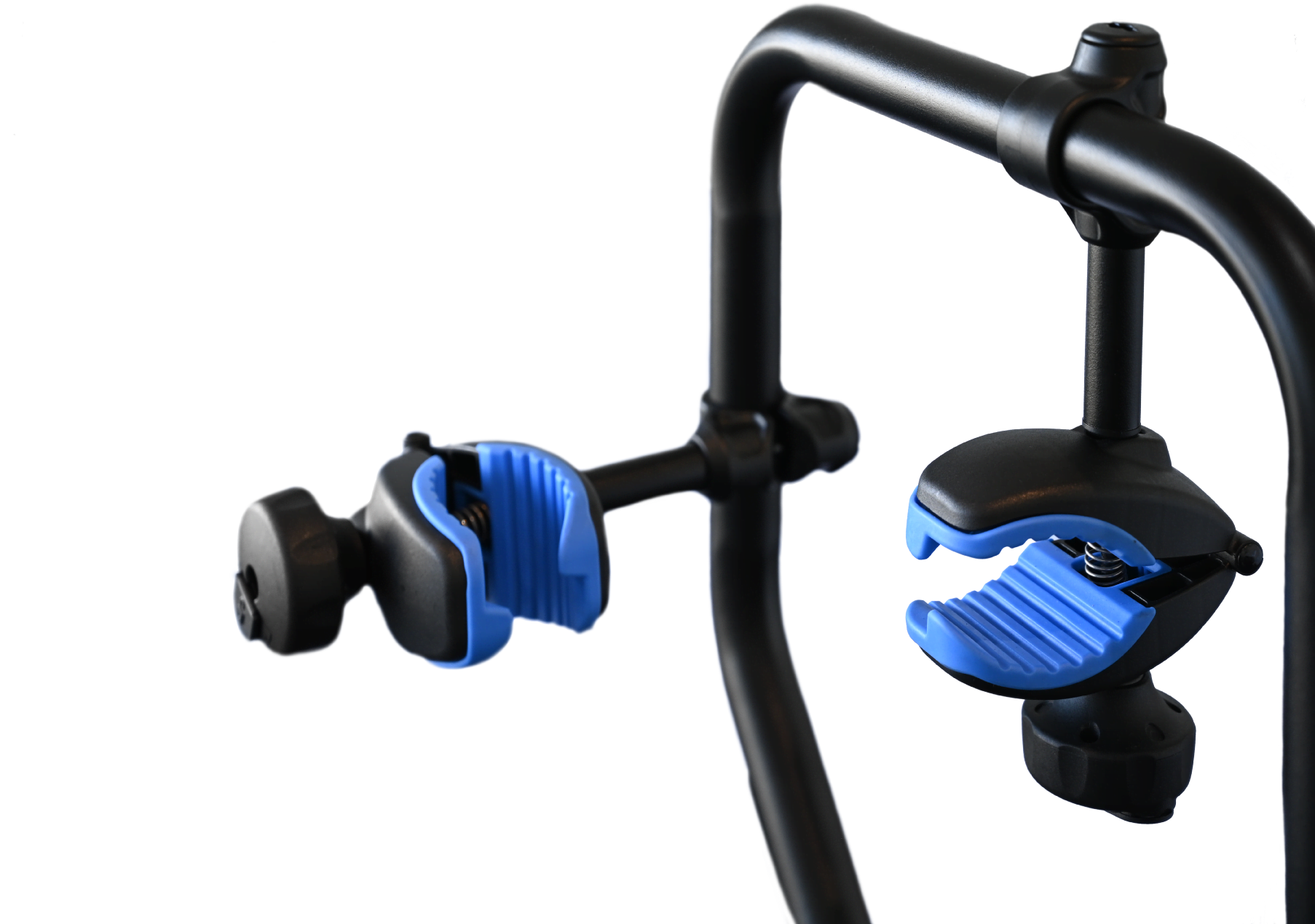 A close view of the E-Rack 2 frame clamps