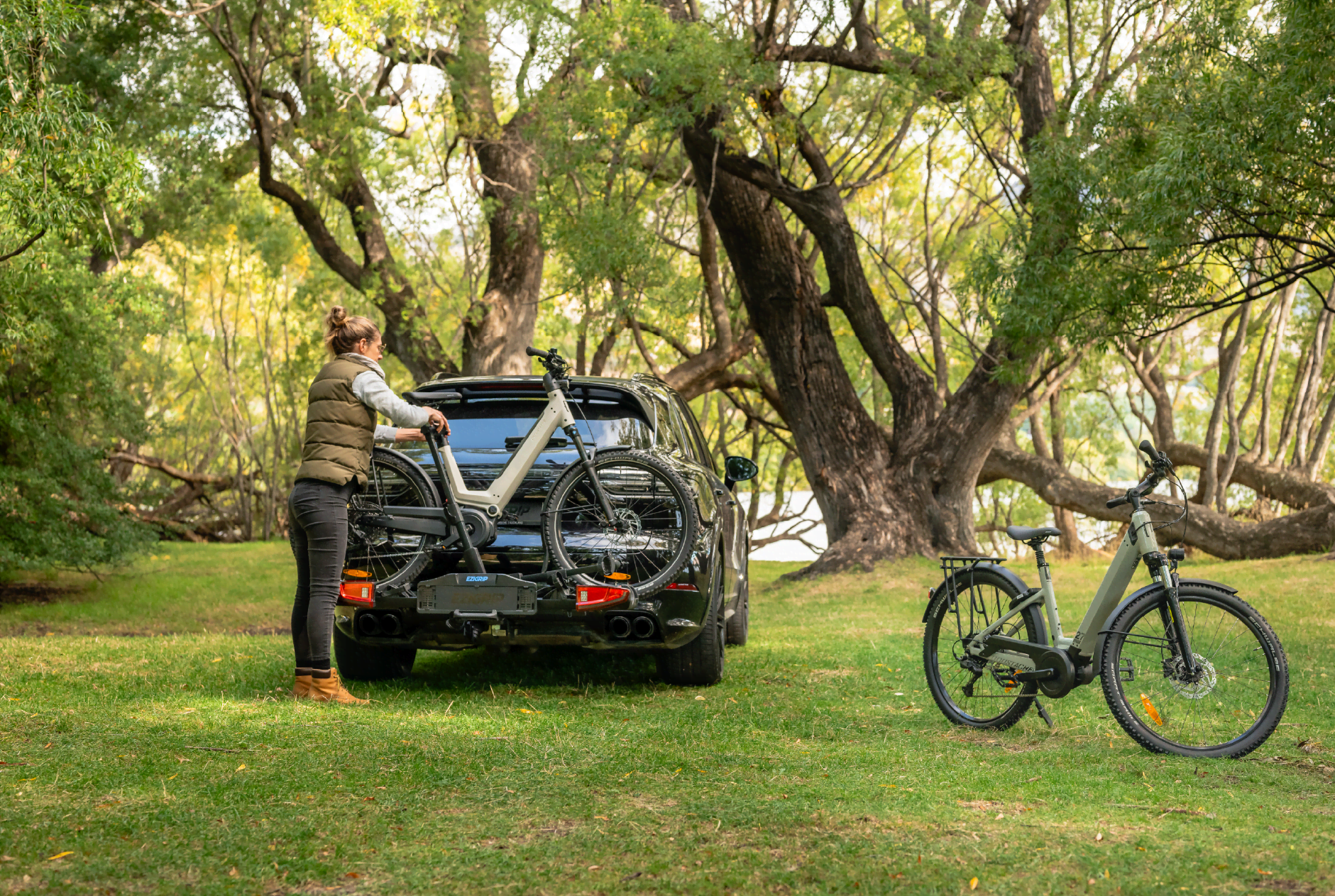 Transporting a step-through bike